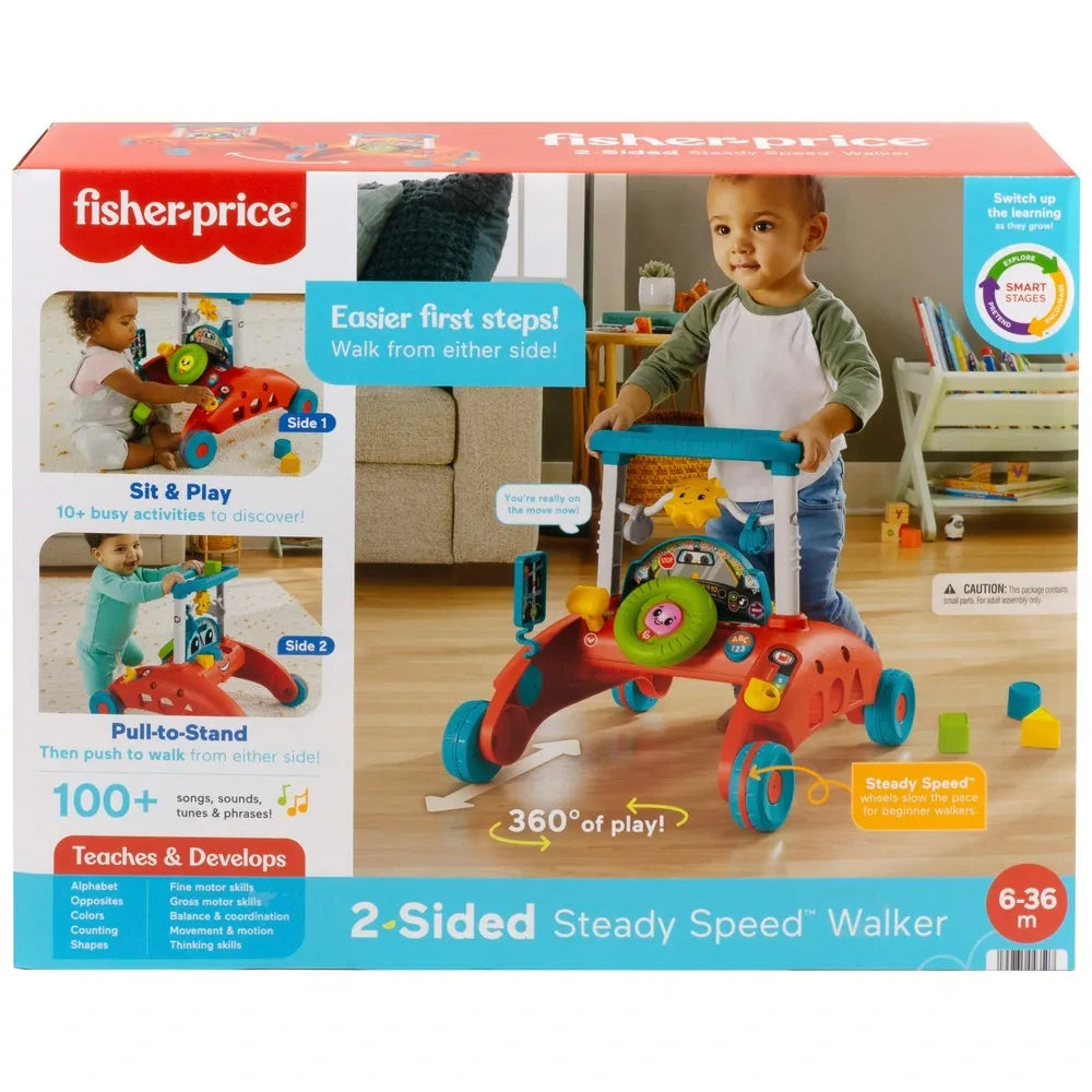 Fisher-Price 2-Sided Steady Speed Baby Walker